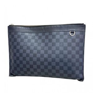 Louis Vuitton Clutch Bag Damier Infini Pochette Discovery GM N60336 Cosmos Men's